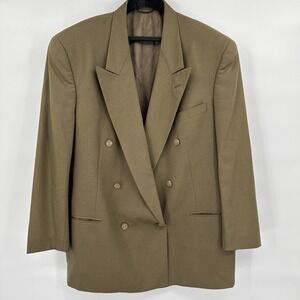 CHRISTIAN DIOR Le Connaisseur Vintage Wool Blazer Jacket 46R Olive